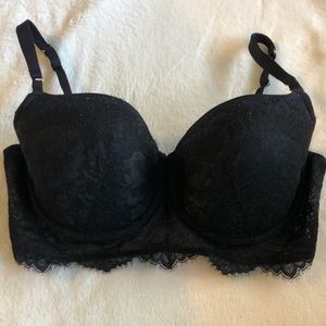 La Senza black lace and rhinestone bra